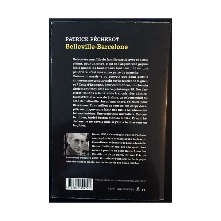 1. Belleville Barcelone de Patrick Pécherot aux éditions Gallimard