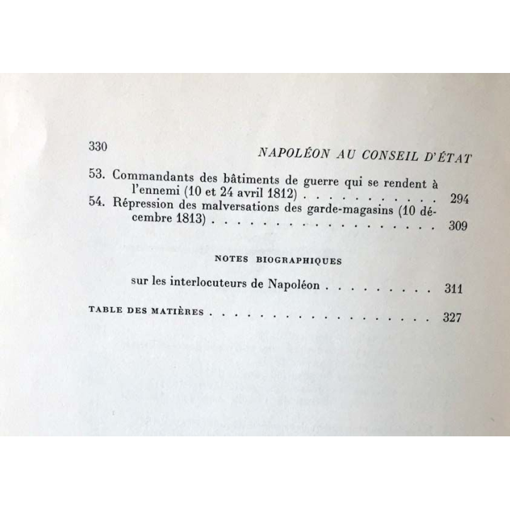 1. Napoléon au conseil d'État de Jean Bourdon aux éditions Berger-Levrault