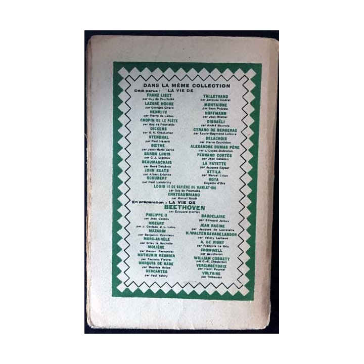1. La vie de Disraëli de André Maurois aux éditions librairie Gallimard 1929