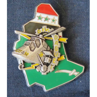 CSAM DAGUET : insigne de la compagnie de soutien aéromobile opération Daguet de fabrication Ballard G.4339