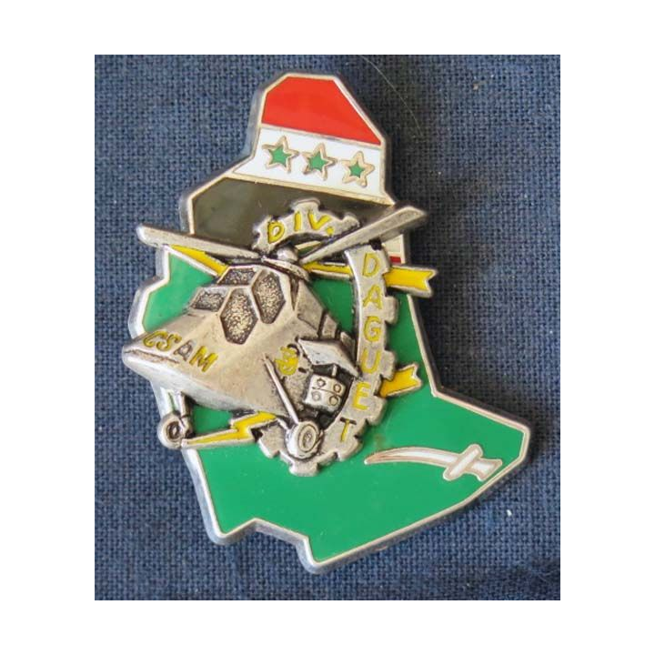 CSAM DAGUET : insigne de la compagnie de soutien aéromobile opération Daguet de fabrication Ballard G.4339