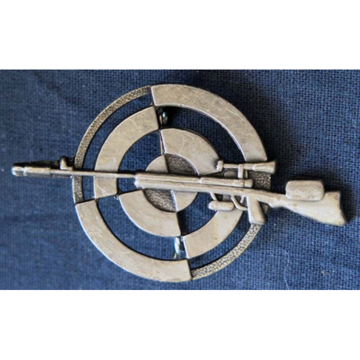 INFANTERIE : insigne métallique de brevet de tireur d'élite FRF1 homologué GS 38