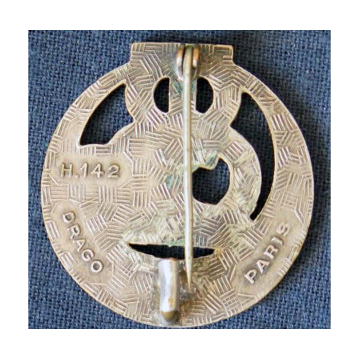 8° RTT : insigne du 8° régiment de tirailleurs tunisiens de fabrication Drago H. 142