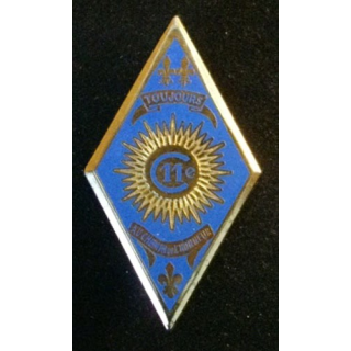11° régiment de cuirassiers de fabrication Drago 168 insigne Cuirs