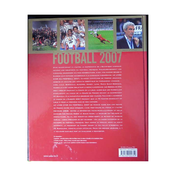 Le livre d'Or du Football 2007 de Fabrice Jouhaud aux Editions Solar (C 61)