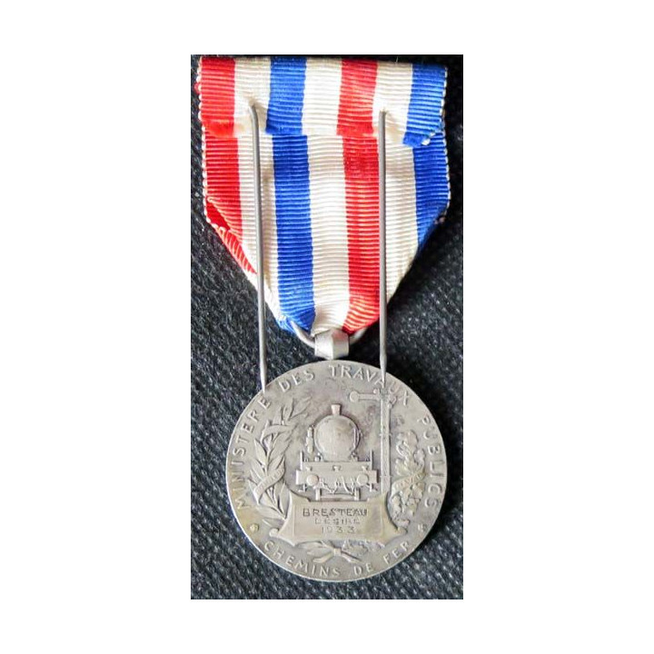 FRANCE : médaille des collectivités locales en argent petit 