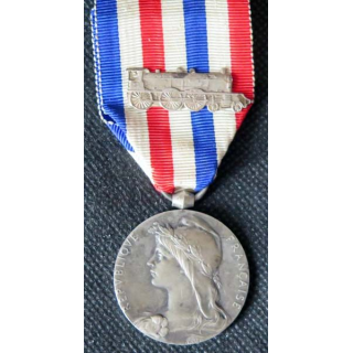 FRANCE : médaille des collectivités locales en argent petit 