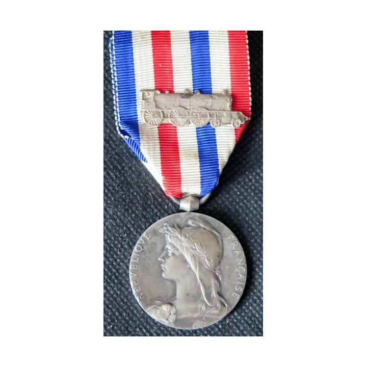 FRANCE : médaille des collectivités locales en argent petit 