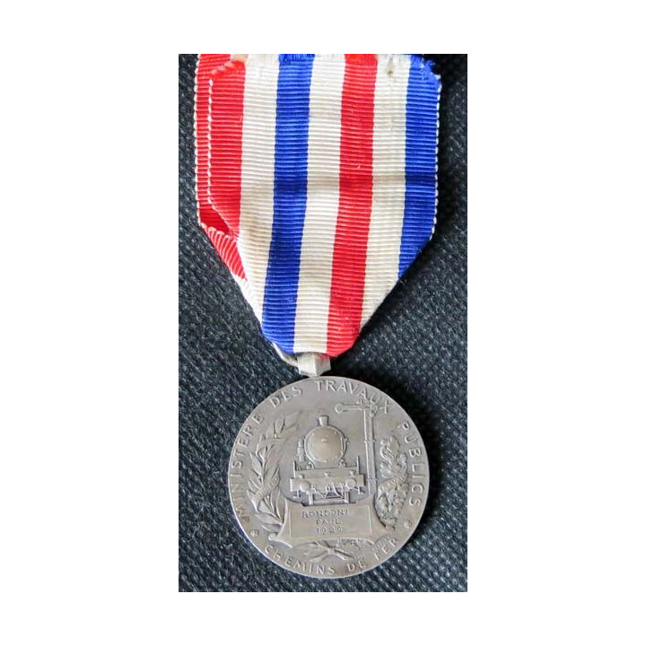 FRANCE : médaille des collectivités locales en argent petit 