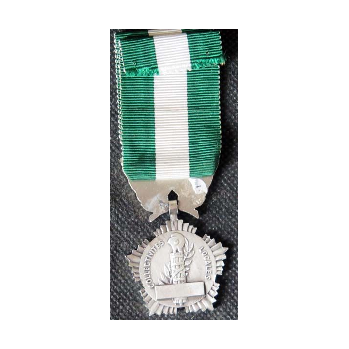 FRANCE : médaille des collectivités locales en argent petit module signée Crouzat