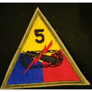 5° Armored division US army patch