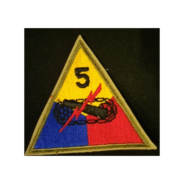 5° Armored division US army patch