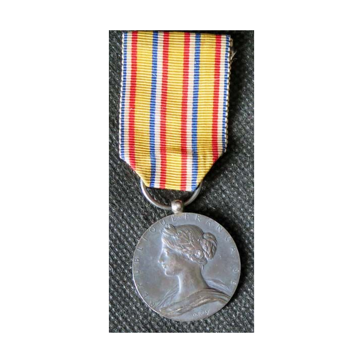 médaille des sapeurs pompiers du ministère de l'Intérieur en argent