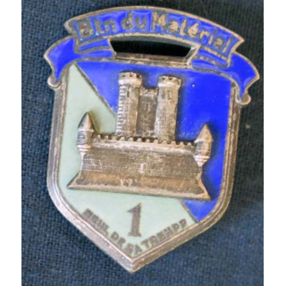 1° bataillon du matériel de fabrication Drago Paris G. 1775 en émail