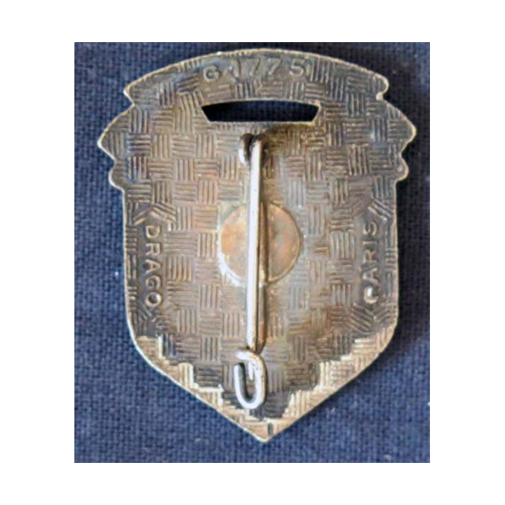 1° bataillon du matériel de fabrication Drago Paris G. 1775 en émail