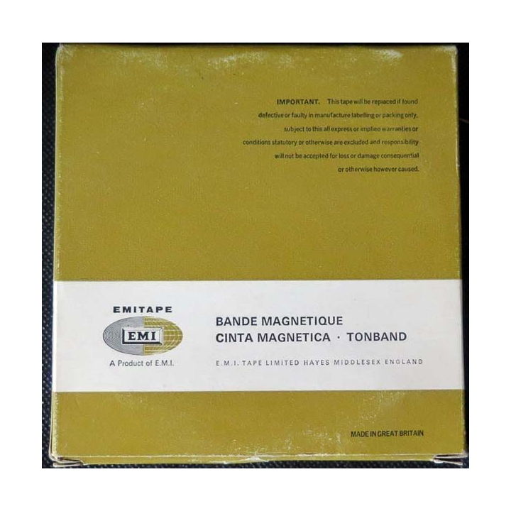 Bande magnétique d'enregistrement de fabrication EMI de longue durée (C61)