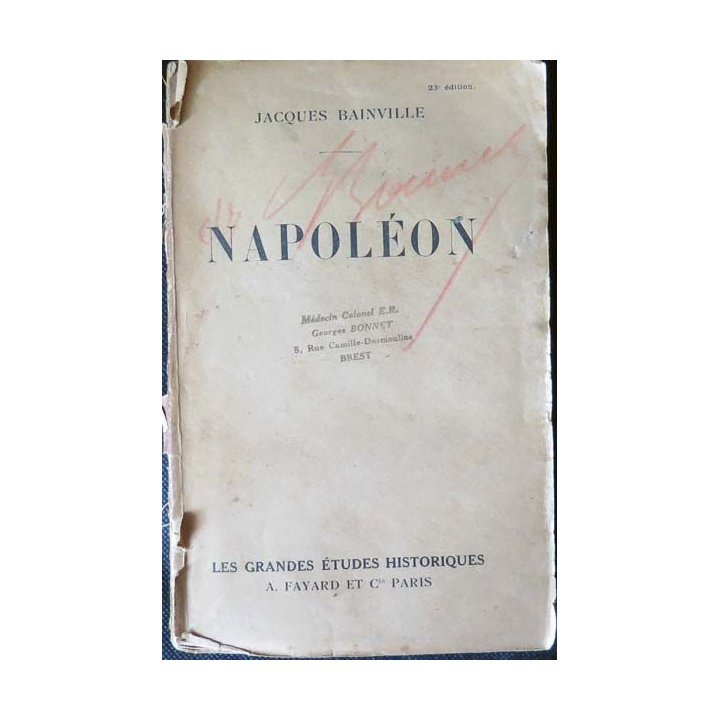 Livre Napoléon de Jacques Bainville