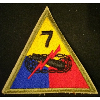 7° Armored division US army patch