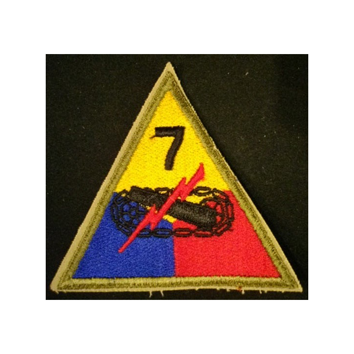 7° Armored division US army patch