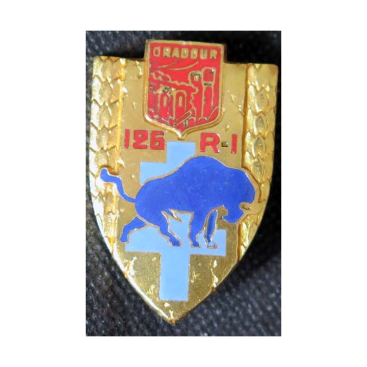 126° RI : insigne métallique du 