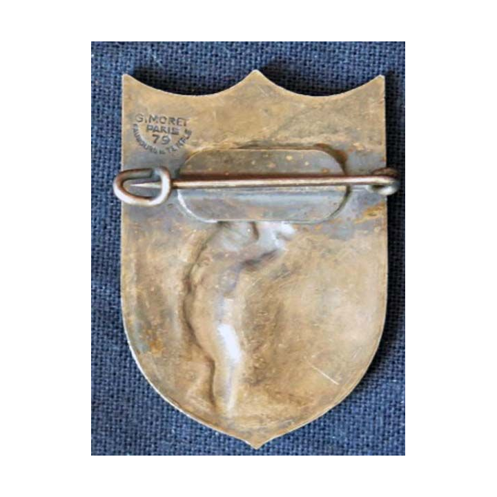 PIONNIERS : insigne métallique du 435° régiment de pionniers de fabrication Moret