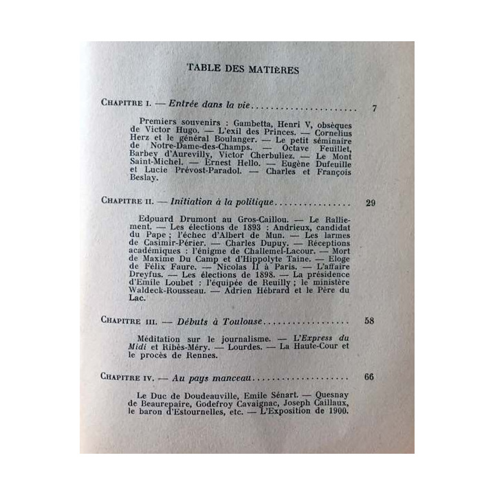 1. Chemins de Rome et de France - cinquante ans de souvenirs de Robert Havard de la Montagne