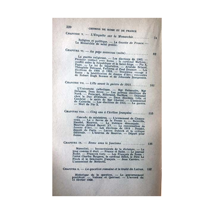 1. Chemins de Rome et de France - cinquante ans de souvenirs de Robert Havard de la Montagne