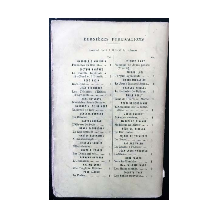 1. Marie-Antoinette Fersen & Barnave de O.-G. De Heidenstam aux éditions Calmann-Lévy 1913