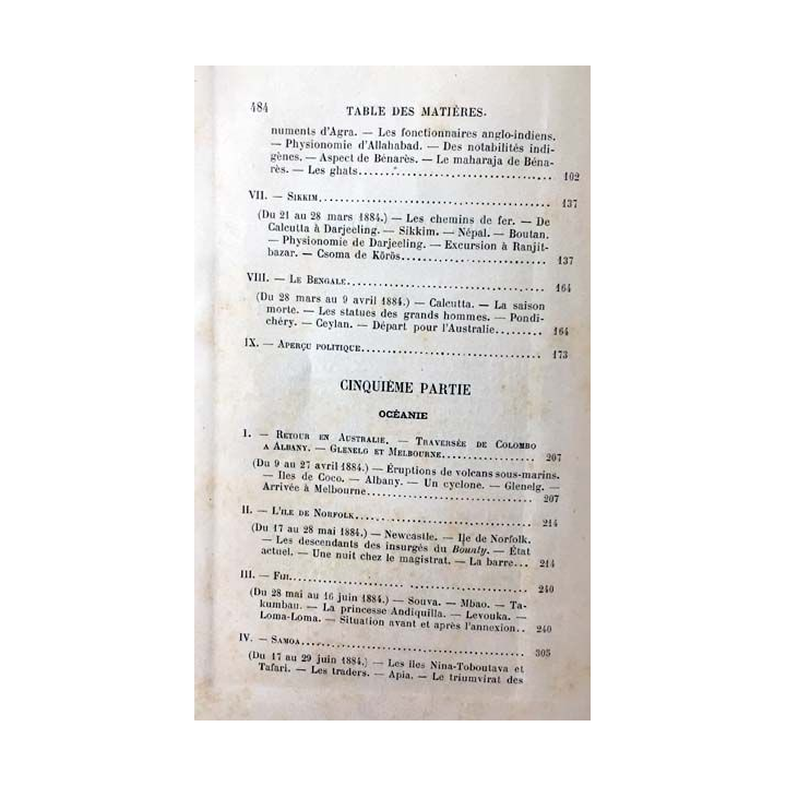 1. A travers l'empire Britannique Tome second par M. Le Comte de Hübner aux éditions librairie hachette 1889