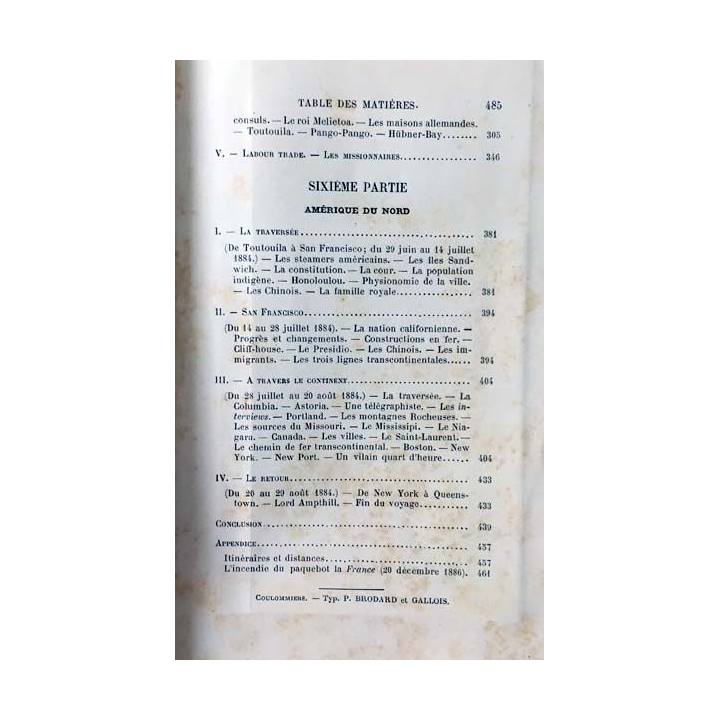1. A travers l'empire Britannique Tome second par M. Le Comte de Hübner aux éditions librairie hachette 1889