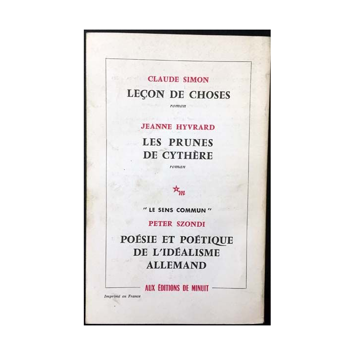 1. Critique n°339-340 Revue générale des publications françaises et étrangères Aout-Septembre 1975