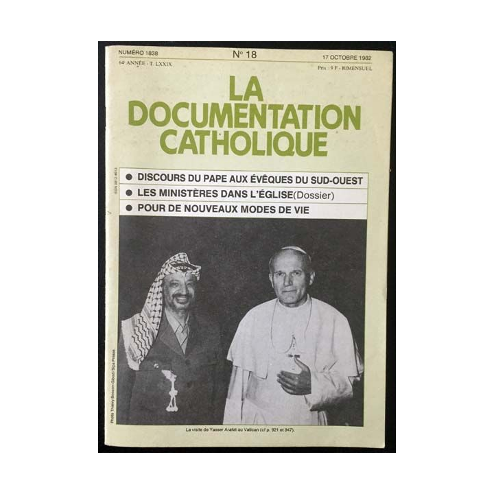 1. La documentation catholique n°18 17 octobre 1982