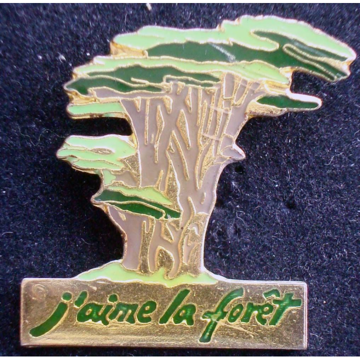 PIN'S NATURE : Pin's j'aime la forêt