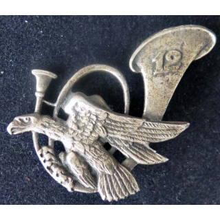 12° BCA : insigne métallique du 12° bataillon de chasseurs alpins de fabrication Drago Paris