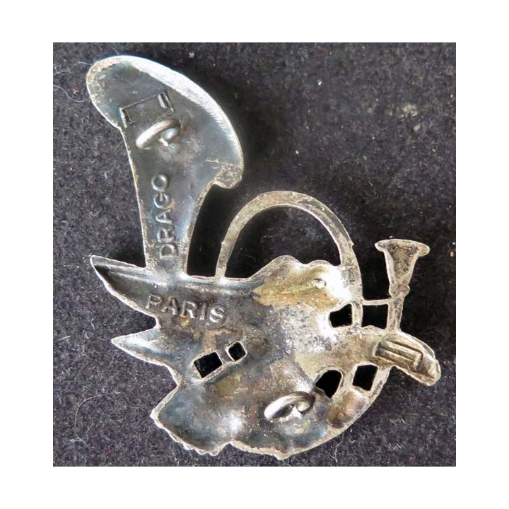 12° BCA : insigne métallique du 12° bataillon de chasseurs alpins de fabrication Drago Paris