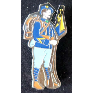 BCA : pin's métallique de chasseur alpin hauteur 4 cm