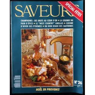 1. Saveurs n°26 Décembre 92 Janvier 93 - Spécial fête