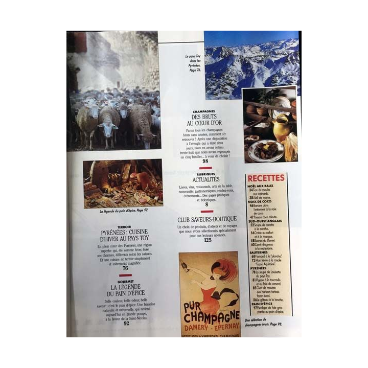 1. Saveurs n°26 Décembre 92 Janvier 93 - Spécial fête