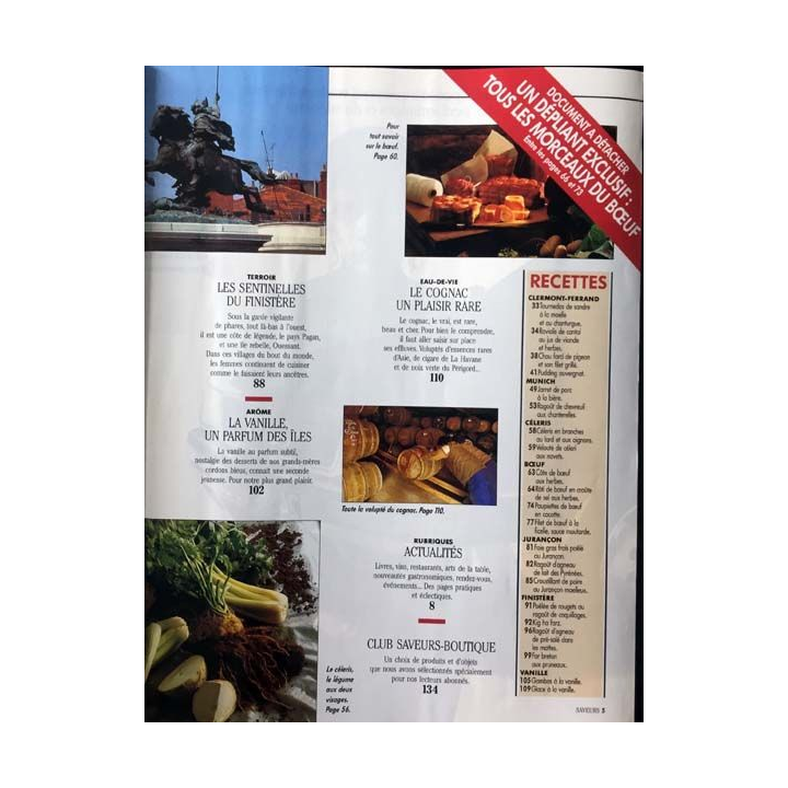 1. Saveurs n°24 Octobre 92 - Balade à Clermont-Ferrand