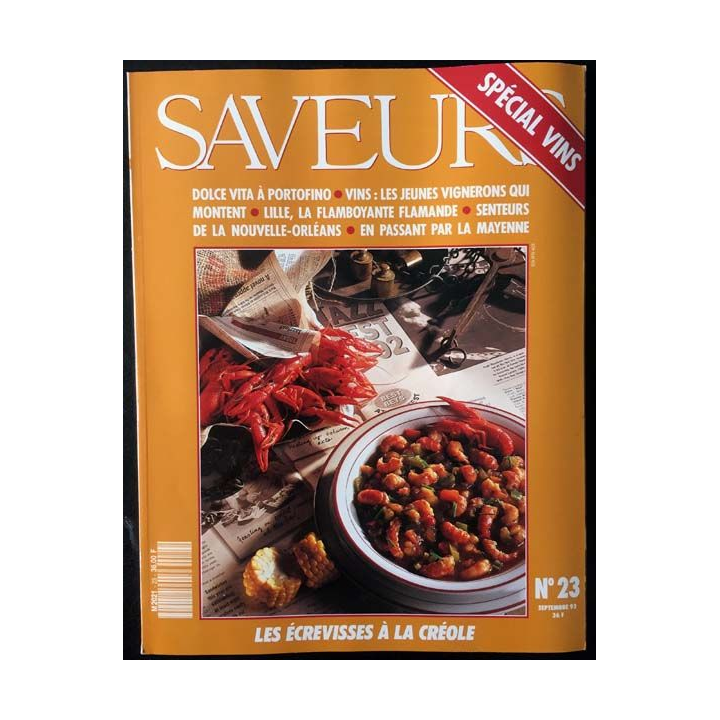1. Saveurs n°23 Septembre 92 - Spécial Vins