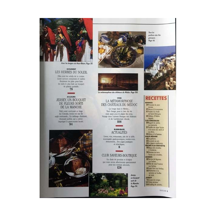 1. Saveurs n°21 Juin 92 - Rennes ville gastronomique