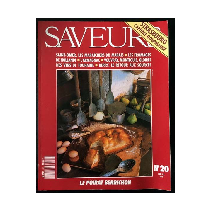 1. Saveurs n°20 Mai 92 - Strasbourg capitale gourmande