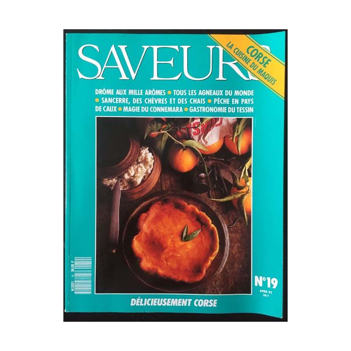 1. Saveurs n°19 Avril 92 - Corse la cuisine du maquis