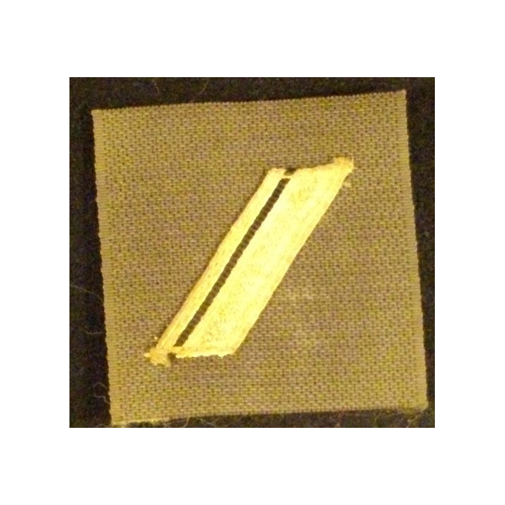 GALON DE COMBAT DE SERGENT (ARGENTÉ) SUR VELCRO