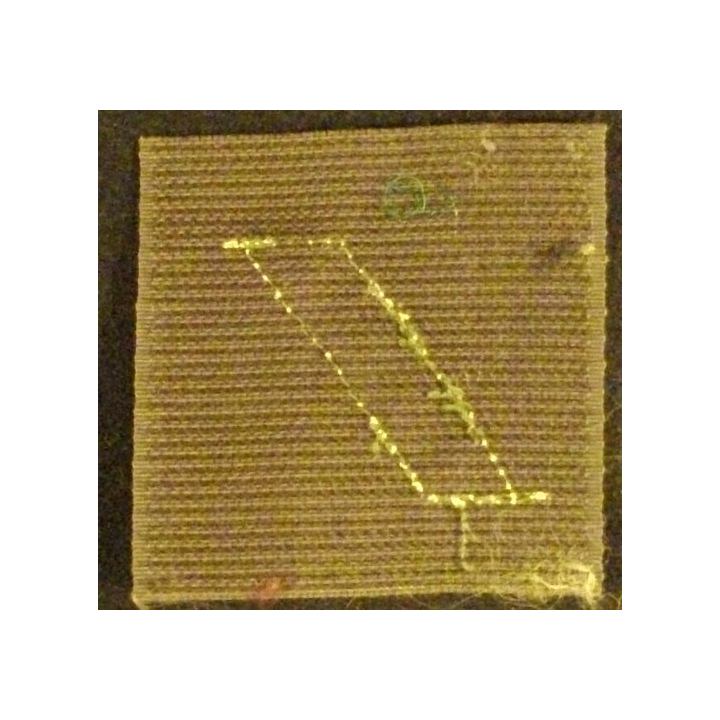 GALON DE COMBAT DE SERGENT (ARGENTÉ) SUR VELCRO