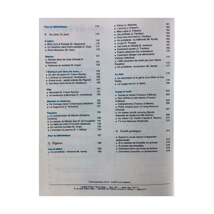 1. Lire en 6ème Collection Pierre Emmanuel aux éditions Larousse