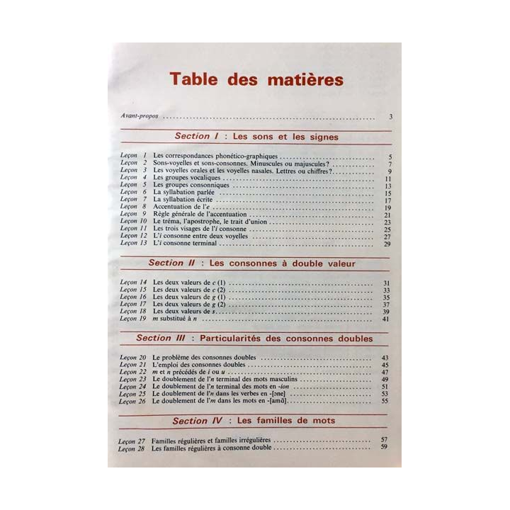 1. L'orthographe raisonnée 6ème de René Thimonnier et Jean Desmeuzes aux éditions classique Hachette