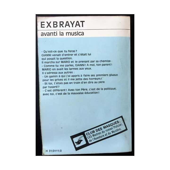 1. Exbrayat avanti la musica aux éditions librairie des Champs-Elysées