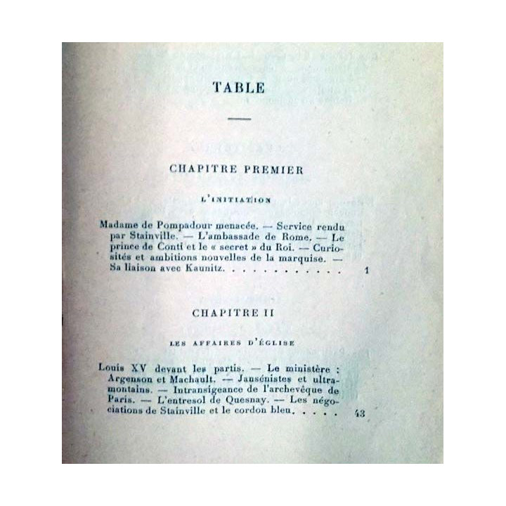 1. Madame de Pompadour et la politique de Pierre de Nolhac aux éditions Calmann-Lévy 1928