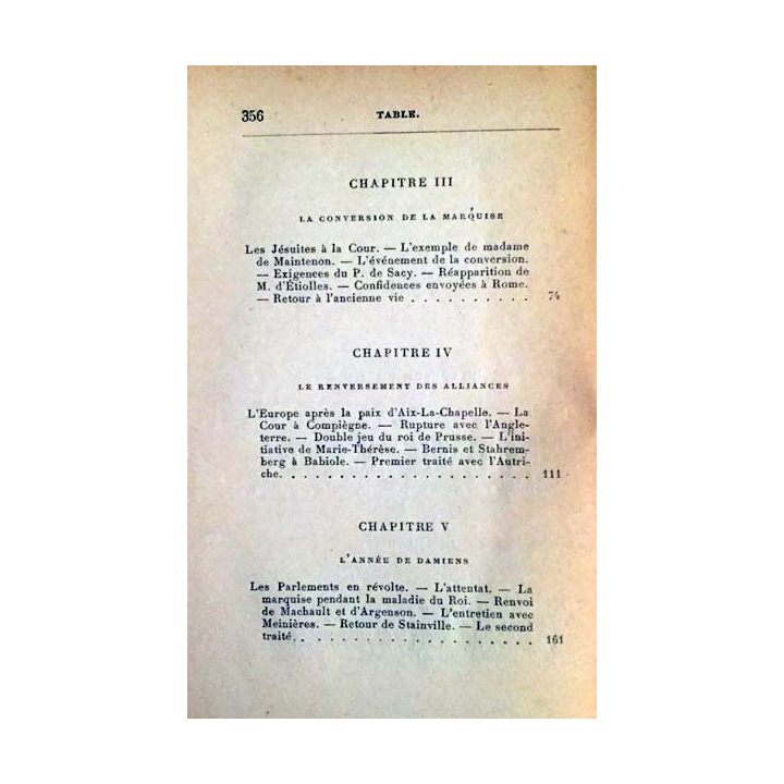 1. Madame de Pompadour et la politique de Pierre de Nolhac aux éditions Calmann-Lévy 1928